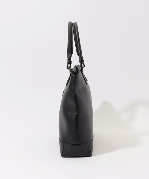 CHAMBORD SELLIER(シャンポールセリエ)の「Chambord Sellier LIL BRIEF シュリンクレザー ブリーフトート CRUMBS(ビジネスバッグ・メンズ・ブラック/ダークブラウン・FREE)」の5枚目の写真