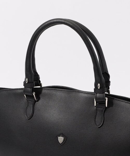 CHAMBORD SELLIER(シャンポールセリエ)の「Chambord Sellier LIL BRIEF シュリンクレザー ブリーフトート CRUMBS(ビジネスバッグ・メンズ・ブラック/ダークブラウン・FREE)」の8枚目の写真