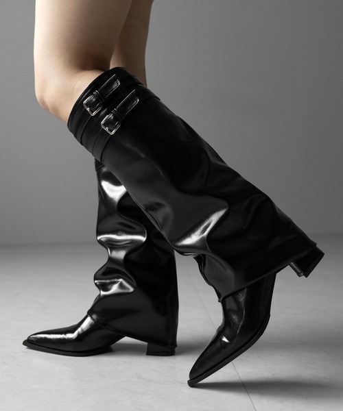 HOTEL PAULIER　カバー　レザーロングブーツ　アパルトモン 靴 HOTEL PAULIER カバー レザーロングブーツ アパルトモン 靴 HOTEL