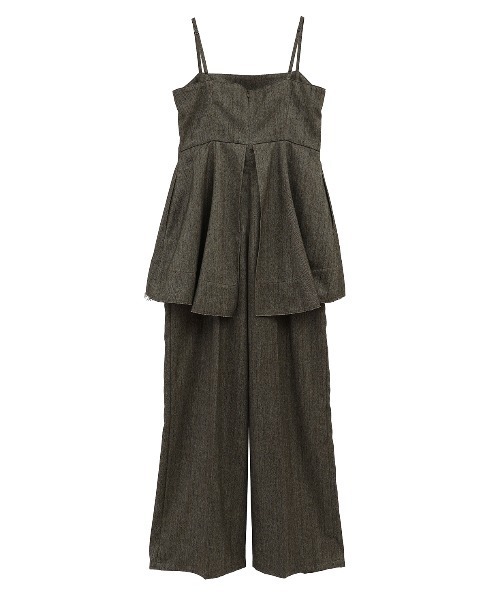 CLANE(クラネ)の「PEPLUM BUSTIER ALL IN ONE(つなぎ/オールインワン・レディース・その他/ブラック・0/1)」の15枚目の写真