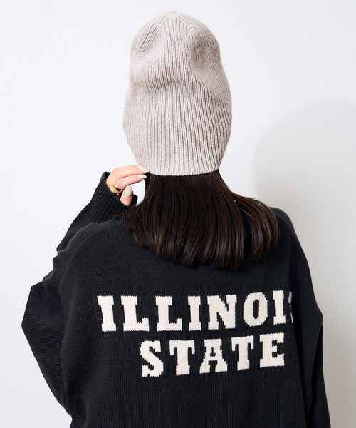 JOURNAL STANDARD relume（ジャーナルスタンダード　レリューム）の「【COSY/コージー】*relume Lambswool CAP：ニットキャップ（ニットキャップ/ビーニー・レディース・チャコールグレー/グレー/ブラウン系その他・FREE）」の8枚目の写真