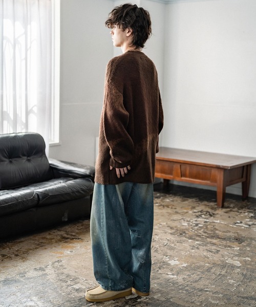 新色追加 オーバーサイズ モヘアライクグラデーションニット（ニット