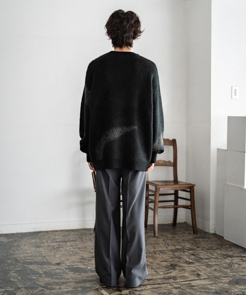 新色追加 オーバーサイズ モヘアライクグラデーションニット（ニット