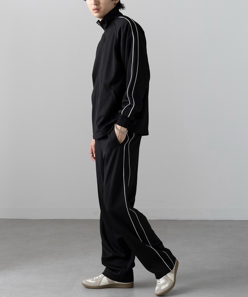 wundou(ウンドウ)の「【wundou】パイピングトレーニングシャツ P2000(ジャージ・メンズ・ブラック/グリーン/ネイビー・M/L/XL)」の9枚目の写真
