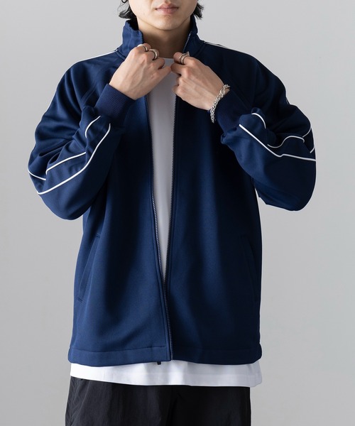 wundou(ウンドウ)の「【wundou】パイピングトレーニングシャツ P2000(ジャージ・メンズ・ブラック/グリーン/ネイビー・M/L/XL)」の19枚目の写真