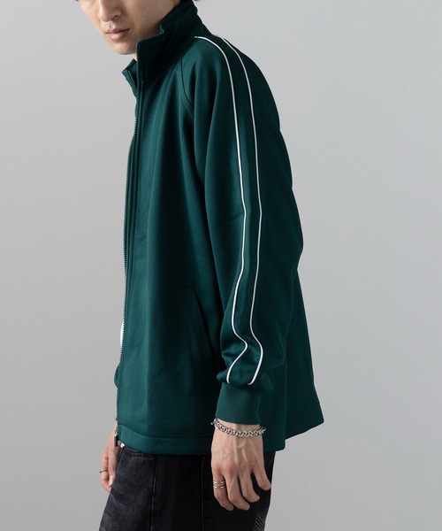 wundou(ウンドウ)の「【wundou】パイピングトレーニングシャツ P2000(ジャージ・メンズ・ブラック/グリーン/ネイビー・M/L/XL)」の14枚目の写真