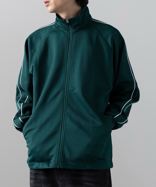 wundou(ウンドウ)の「【wundou】パイピングトレーニングシャツ P2000(ジャージ・メンズ・ブラック/グリーン/ネイビー・M/L/XL)」の13枚目の写真