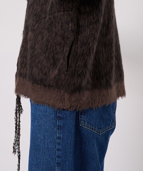 FACCIES（ファチーズ）の「【FACCIES/ファッチーズ】MIX COLOR SHAGGY CARDIGAN（カーディガン/ボレロ・メンズ・ブラック/キャメル・2/1）」の21枚目の写真