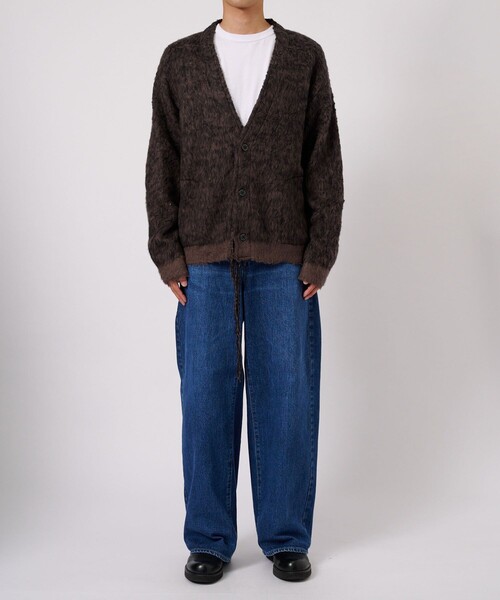 FACCIES（ファチーズ）の「【FACCIES/ファッチーズ】MIX COLOR SHAGGY CARDIGAN（カーディガン/ボレロ・メンズ・ブラック/キャメル・2/1）」の13枚目の写真