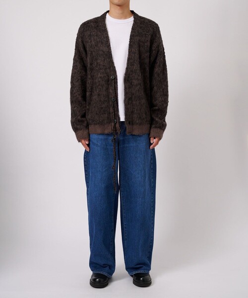 FACCIES（ファチーズ）の「【FACCIES/ファッチーズ】MIX COLOR SHAGGY CARDIGAN（カーディガン/ボレロ・メンズ・ブラック/キャメル・2/1）」の14枚目の写真