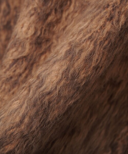 FACCIES（ファチーズ）の「【FACCIES/ファッチーズ】MIX COLOR SHAGGY CARDIGAN（カーディガン/ボレロ・メンズ・ブラック/キャメル・2/1）」の4枚目の写真