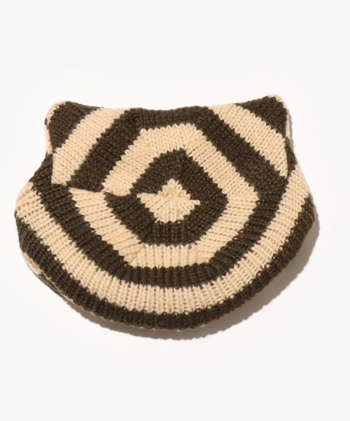 atmos pink(アトモスピンク)の「atmos pink Cat Beanie / アトモス ピンク キャット ビーニー(ニットキャップ/ビーニー・レディース・グレー/ブラック/マルチ・FREE)」の5枚目の写真