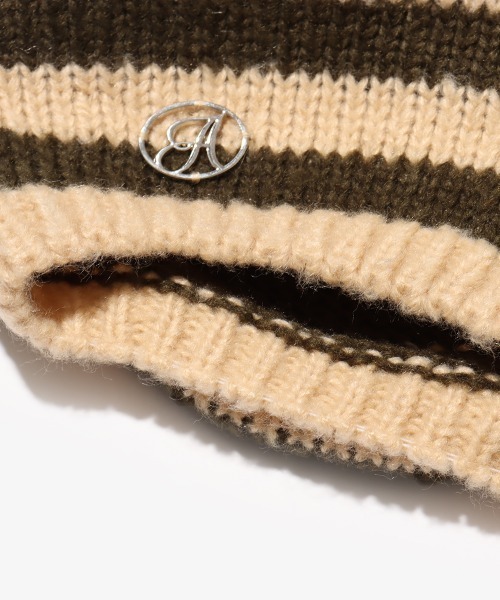 atmos pink(アトモスピンク)の「atmos pink Cat Beanie / アトモス ピンク キャット ビーニー(ニットキャップ/ビーニー・レディース・グレー/ブラック/マルチ・FREE)」の7枚目の写真