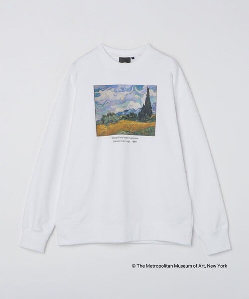 SHIPS Colors(シップス カラーズ)の「SHIPS Colors:THE MET コラボ プリント スウェット(スウェット・メンズ・ライトホワイト/ブラック・MEDIUM/LARGE)」の12枚目の写真
