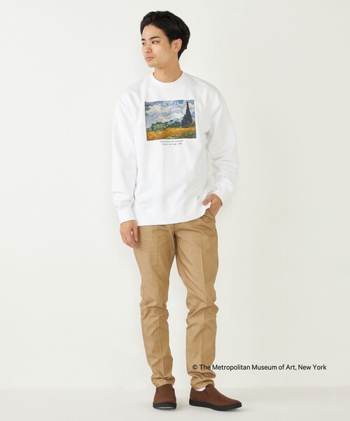 SHIPS Colors(シップス カラーズ)の「SHIPS Colors:THE MET コラボ プリント スウェット(スウェット・メンズ・ライトホワイト/ブラック・MEDIUM/LARGE)」の20枚目の写真