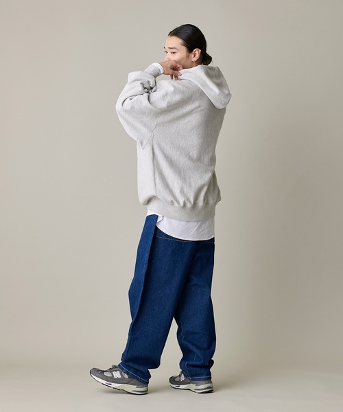 【セール】《ユニセックス》オーバーサイズ裏毛プルオーバーパーカー【男女兼用】（パーカー）｜I.T.'S international（イッツインターナショナル）