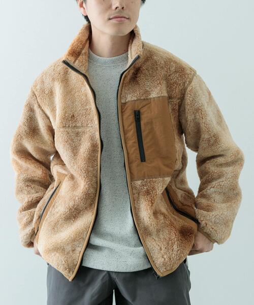 ITEMS URBANRESEARCH(アイテムズ アーバンリサーチ)の「ジップアップ ボアブルゾン(ブルゾン・メンズ・ブラウン/チャコールグレー・LARGE/MEDIUM)」の3枚目の写真