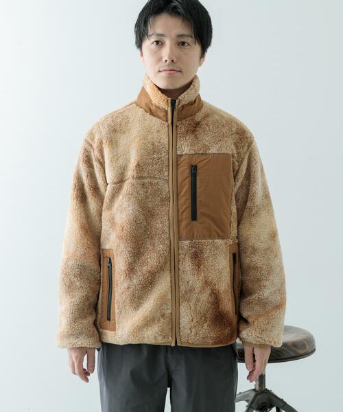 ITEMS URBANRESEARCH(アイテムズ アーバンリサーチ)の「ジップアップ ボアブルゾン(ブルゾン・メンズ・ブラウン/チャコールグレー・LARGE/MEDIUM)」の6枚目の写真