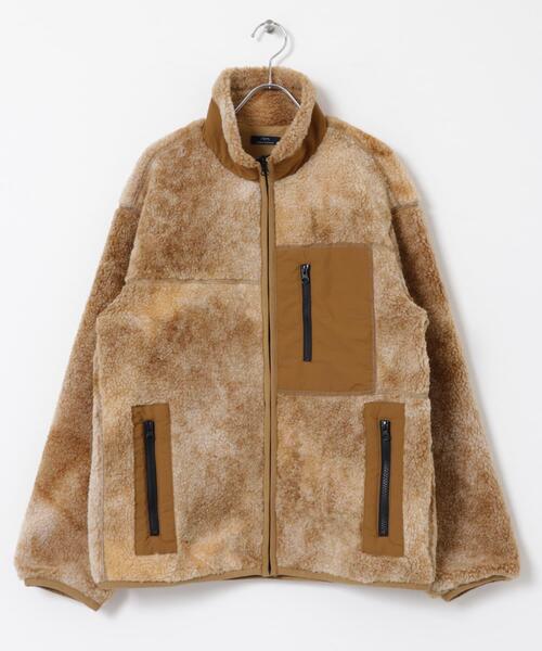 ITEMS URBANRESEARCH(アイテムズ アーバンリサーチ)の「ジップアップ ボアブルゾン(ブルゾン・メンズ・ブラウン/チャコールグレー・LARGE/MEDIUM)」の9枚目の写真