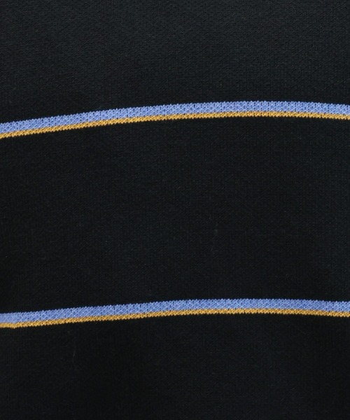 RAGEBLUE（レイジブルー）の「ラガーボーダーニットポロ（ニット/セーター・レディース・ブラック/グレー/ブルー・FREE）」の21枚目の写真