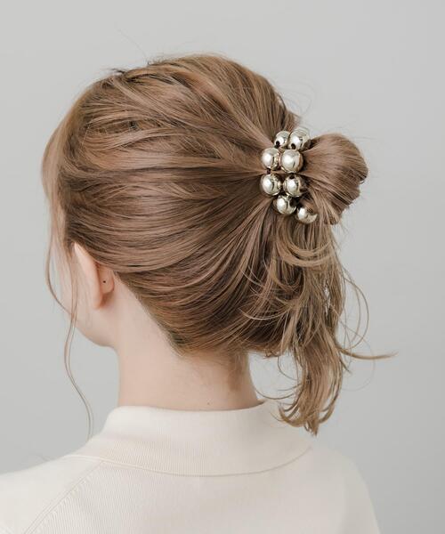 SMELLY（スメリー）の「メタルボールヘアゴム（ヘアゴム・レディース・ゴールド/シルバー・-）」の4枚目の写真