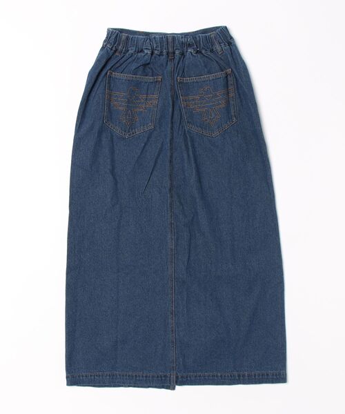 チチカカ(チチカカ)の「デニムスリットナロースカート(スカート・レディース・ブラック/ライトブルー/インディゴブルー・FREE)」の16枚目の写真