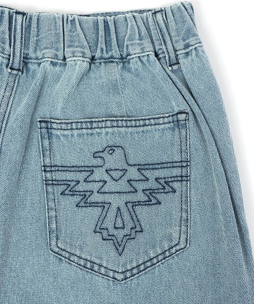 チチカカ(チチカカ)の「デニムスリットナロースカート(スカート・レディース・ブラック/ライトブルー/インディゴブルー・FREE)」の11枚目の写真