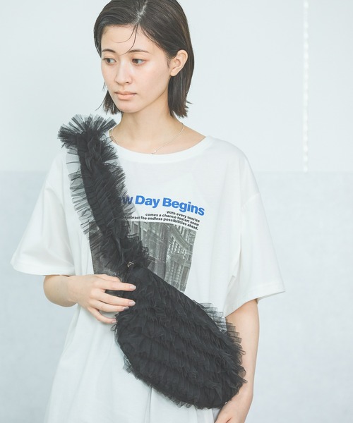 ROMAROミニバック セール】チュールフリル2WAYバッグ / 250979（ショルダーバッグ