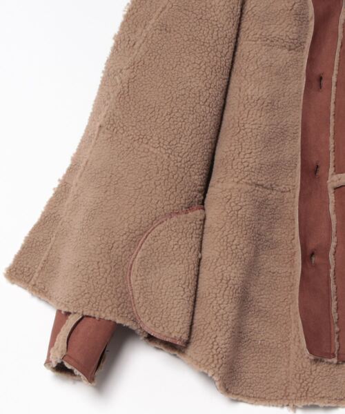 セール】【White Line】 オーバーサイズ ムートン ジャケット