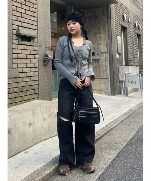 セール】J/W KNEE DENIM PT-E ジャストウエスト デニム パンツ