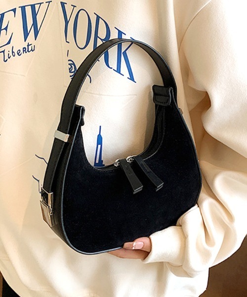 Futier land（フューティアランド）の「三日月ハンドバッグ（ハンドバッグ・レディース・ブラック/キャメル/ワインレッド・FREE）」の5枚目の写真