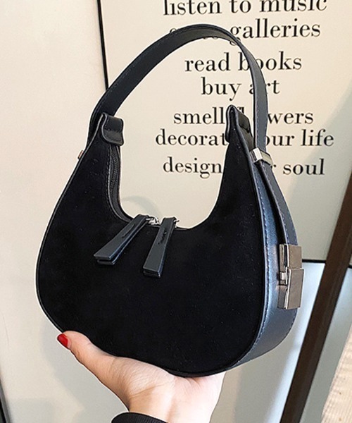 Futier land（フューティアランド）の「三日月ハンドバッグ（ハンドバッグ・レディース・ブラック/キャメル/ワインレッド・FREE）」の6枚目の写真