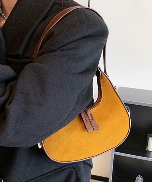 Futier land（フューティアランド）の「三日月ハンドバッグ（ハンドバッグ・レディース・ブラック/キャメル/ワインレッド・FREE）」の8枚目の写真