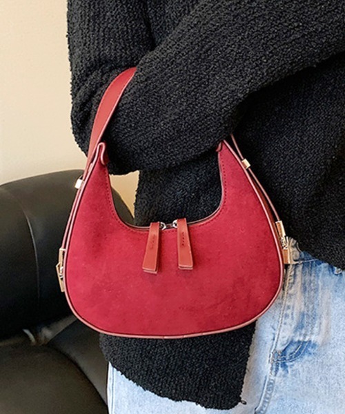 Futier land（フューティアランド）の「三日月ハンドバッグ（ハンドバッグ・レディース・ブラック/キャメル/ワインレッド・FREE）」の11枚目の写真