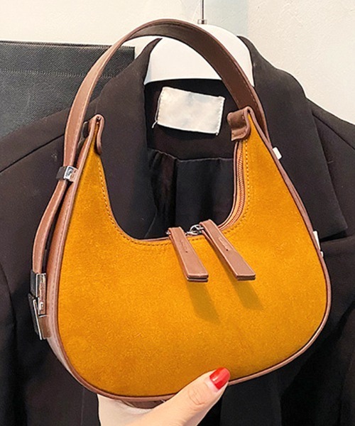 Futier land（フューティアランド）の「三日月ハンドバッグ（ハンドバッグ・レディース・ブラック/キャメル/ワインレッド・FREE）」の12枚目の写真