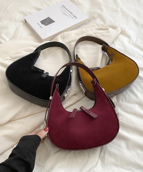 Futier land（フューティアランド）の「三日月ハンドバッグ（ハンドバッグ・レディース・ブラック/キャメル/ワインレッド・FREE）」の15枚目の写真