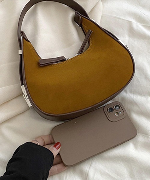 Futier land（フューティアランド）の「三日月ハンドバッグ（ハンドバッグ・レディース・ブラック/キャメル/ワインレッド・FREE）」の18枚目の写真