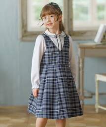 組曲（クミキョク）の「【110-140㎝】KUMIKYOKU CHECK ジャンパースカート（スカート・キッズ）」