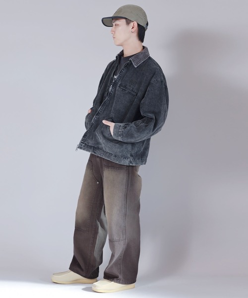 SPINNS(スピンズ)の「全トレンドコーデ対応!ダブルニーカラーワークパンツ(その他パンツ・メンズ・ベージュ/ブラウン/ブラック・L/M)」の4枚目の写真