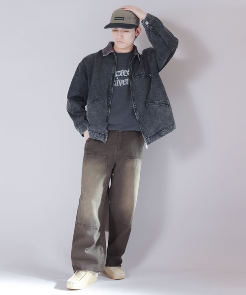 SPINNS(スピンズ)の「全トレンドコーデ対応!ダブルニーカラーワークパンツ(その他パンツ・メンズ・ベージュ/ブラウン/ブラック・L/M)」の5枚目の写真