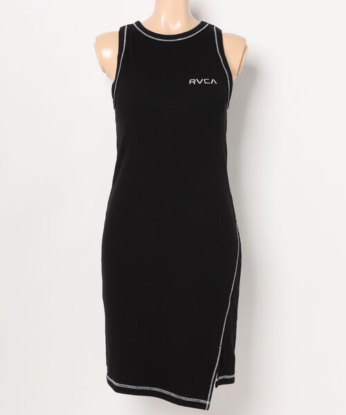 RVCA(ルーカ)の「RVCA/ルーカ リブワンピース/水陸両用/カップ付き BF043-392(ワンピース・レディース・ホワイト/カーキオリーブ/ブラック・M)」の14枚目の写真