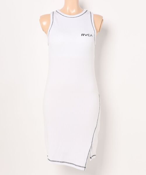 RVCA(ルーカ)の「RVCA/ルーカ リブワンピース/水陸両用/カップ付き BF043-392(ワンピース・レディース・ホワイト/カーキオリーブ/ブラック・M)」の16枚目の写真