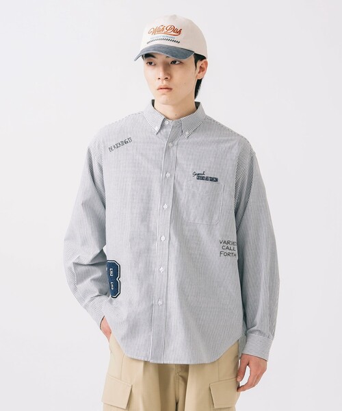 レタードワッペン オックス ロングスリーブ シャツ（シャツ/ブラウス）｜BEAMS HEART（ビームスハート）