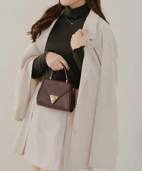 NAO（ナオ）の「起毛リブ メロータートルロンT（Tシャツ/カットソー・レディース・ピンク/アイボリー/ブラック/グレイッシュベージュ・FREE）」の14枚目の写真