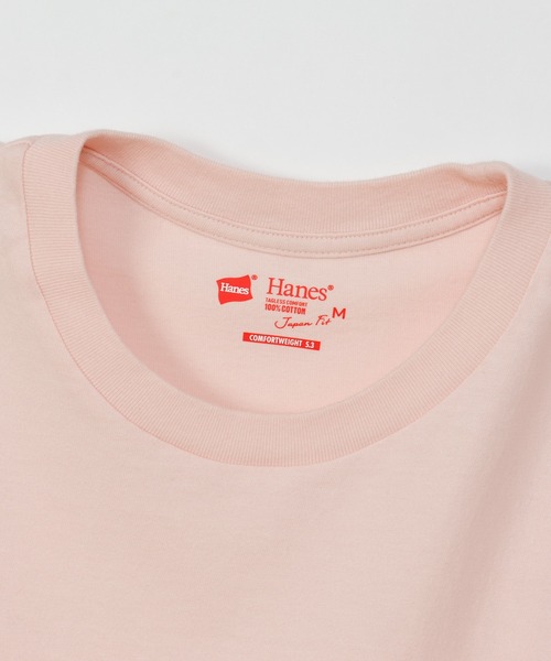 HANES(ヘインズ)の「【Hanes/ヘインズ】レディース レディース ジャパンフィットフォーハー【2枚組】スリーブレスTシャツ 5.3oz(Tシャツ/カットソー・レディース・ホワイト×ピンク・LARGE/MEDIUM)」の5枚目の写真