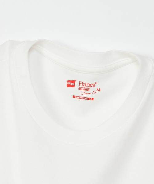 HANES(ヘインズ)の「【Hanes/ヘインズ】レディース レディース ジャパンフィットフォーハー【2枚組】スリーブレスTシャツ 5.3oz(Tシャツ/カットソー・レディース・ホワイト×ピンク・LARGE/MEDIUM)」の8枚目の写真