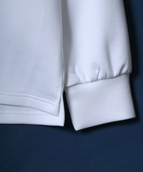 ANPAS（アンパス）の「ANPAS Ponte Fabric Flower Embroidery Oversized Sweat-Shirt/ANPAS 別注 ポンチ 花柄 刺繍 オーバーサイズ 長袖シャツ ロンT スウェット トップス トレーナー メンズ レディース（Tシャツ/カットソー・メンズ・ブラック/ホワイト/ホワイト系その他/ブラック系その他/グレー系その他/グレー・M/L）」の13枚目の写真