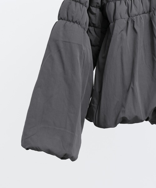 【セール】T/Nタフタ 中綿シャーリングバルーンジャケット（ダウンジャケット/コート）｜Fashion Letter（ファッションレター）