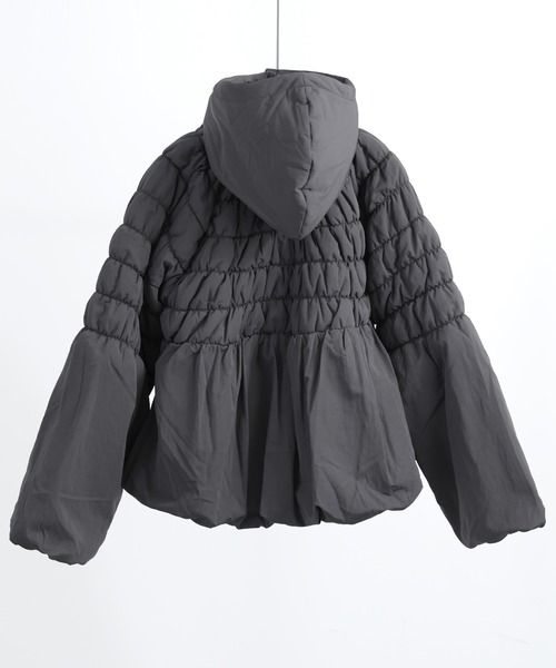 【セール】T/Nタフタ 中綿シャーリングバルーンジャケット（ダウンジャケット/コート）｜Fashion Letter（ファッションレター）