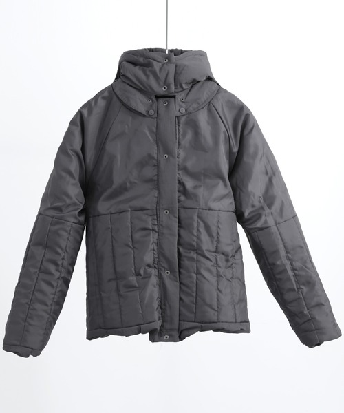 【セール】T/Nタフタ 中綿シャーリングバルーンジャケット（ダウンジャケット/コート）｜Fashion Letter（ファッションレター）